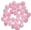 30 12x9mm Flat Oval Pink Marble